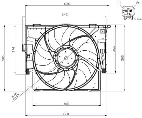 Fan, engine cooling 47956