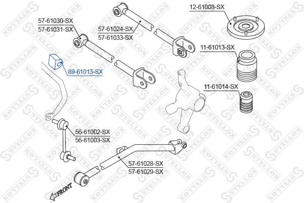 Mounting, stabiliser bar 89-61013-SX - image 2