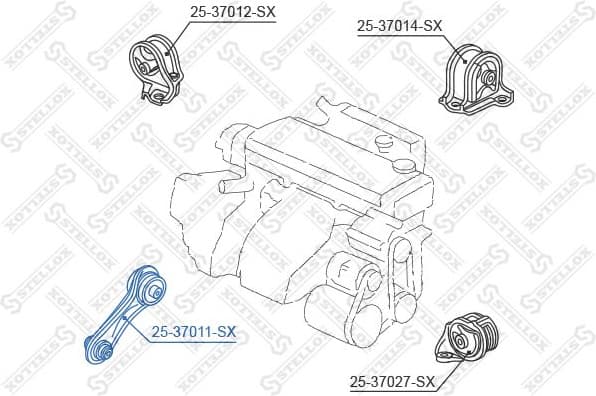 Mounting, engine 25-37011-SX - image 2