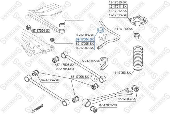 Mounting, stabiliser bar 89-17004-SX - image 2