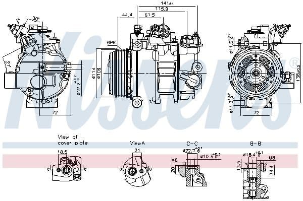 Compressor, air conditioning ** FIRST FIT ** 890793