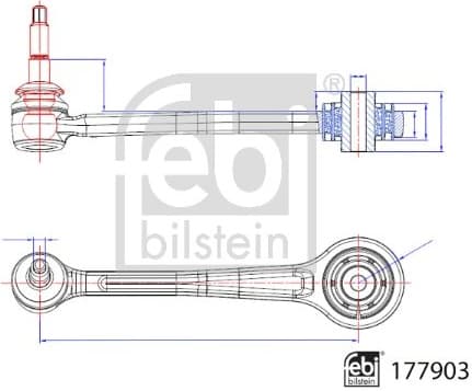 Control/Trailing Arm, wheel suspension 177903