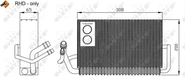 Evaporator, air conditioning EASY FIT 36117 - image 5