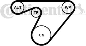 V-ribbed Belt Set 6PK1180K3 - image 2