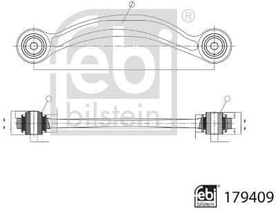 Control/Trailing Arm, wheel suspension 179409 - image 3