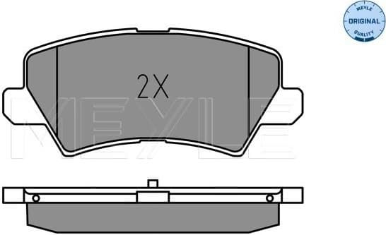 Brake Pad Set, disc brake MEYLE-ORIGINAL: True to OE. 025 229 0115 - image 2