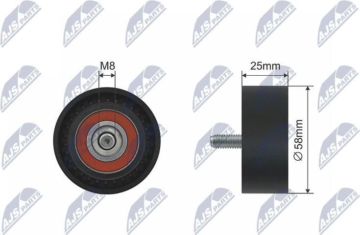 Deflection Pulley/Guide Pulley, V-belt RNK-ME-035