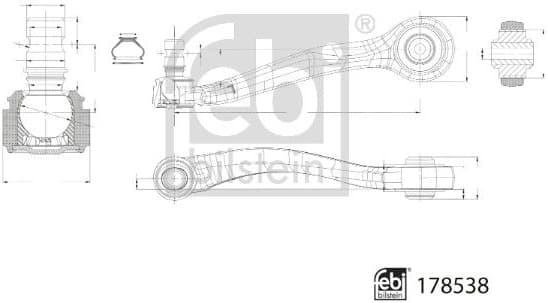 Control/Trailing Arm, wheel suspension 178538 - image 2