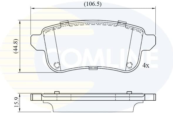 Brake Pad Set, disc brake CBP02776