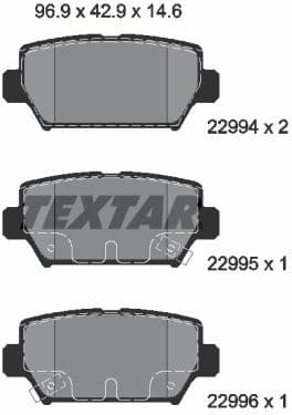 Brake Pad Set, disc brake Q+ 2299401
