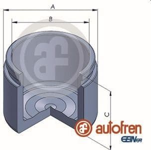 Piston, brake caliper D025638