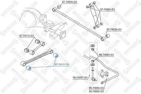 Mounting, control/trailing arm 87-74111-SX - image 2