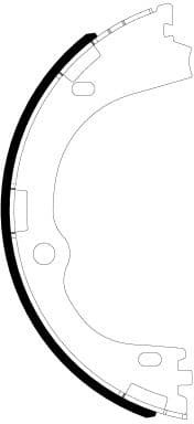 Brake Shoe Set, parking brake 91086300