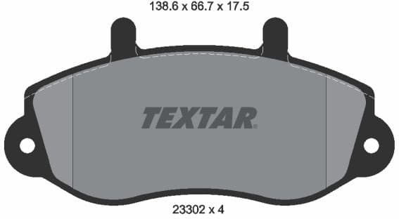 Brake Pad Set, disc brake 2330201