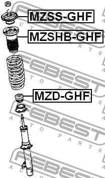 Rubber Buffer, suspension MZD-GHF - image 2