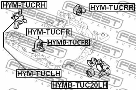 Mounting, engine HYMB-TUCFR - image 2