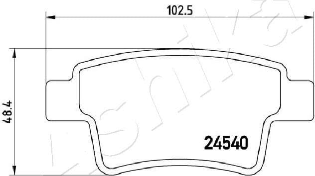 Brake Pad Set, disc brake 51-00-0603 - image 2