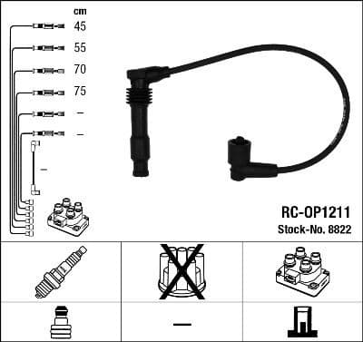 Ignition Cable Kit RC-OP1211