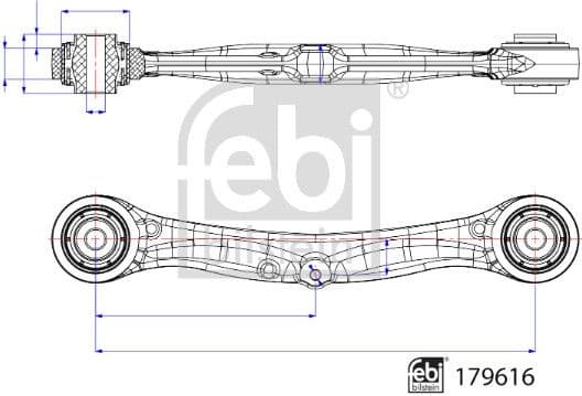 Control/Trailing Arm, wheel suspension 179616