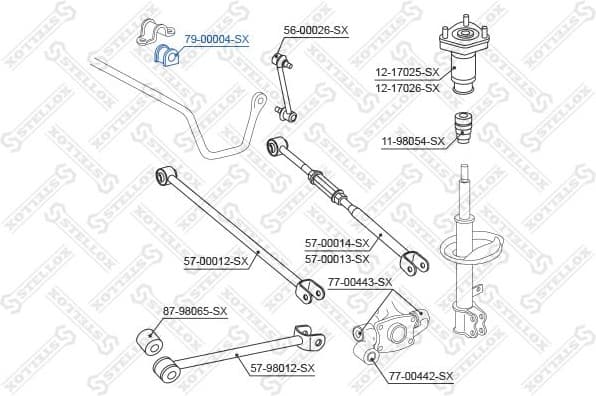 Mounting, stabiliser bar 79-00004-SX - image 2