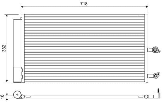 Condenser, air conditioning 822645