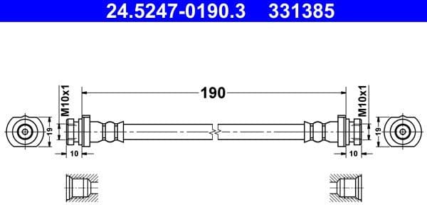 Brake Hose 24.5247-0190.3