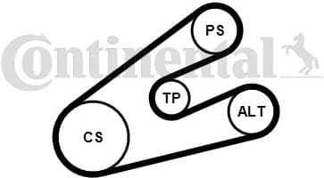 V-ribbed Belt Set 6PK1453K1 - image 3