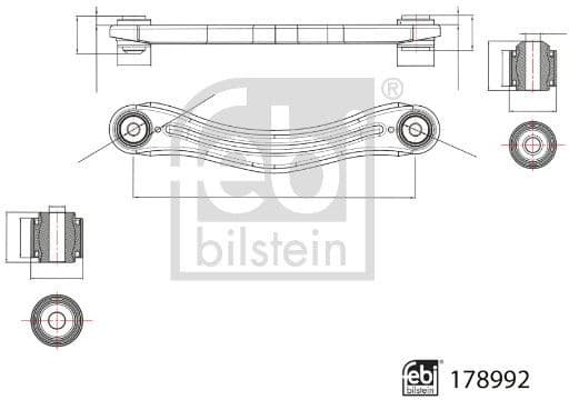 Control/Trailing Arm, wheel suspension 178992