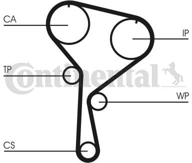 Water Pump & Timing Belt Kit CT1035WP4 - image 2