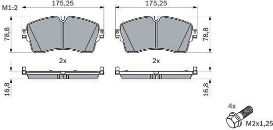 Brake Pad Set, disc brake 0 986 424 871
