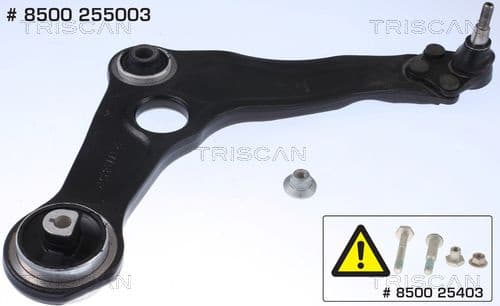 Control/Trailing Arm, wheel suspension 8500 255003