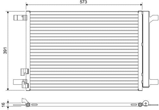 Condenser, air conditioning 822635