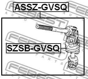 Bush, steering shaft SZSB-GVSQ - image 2