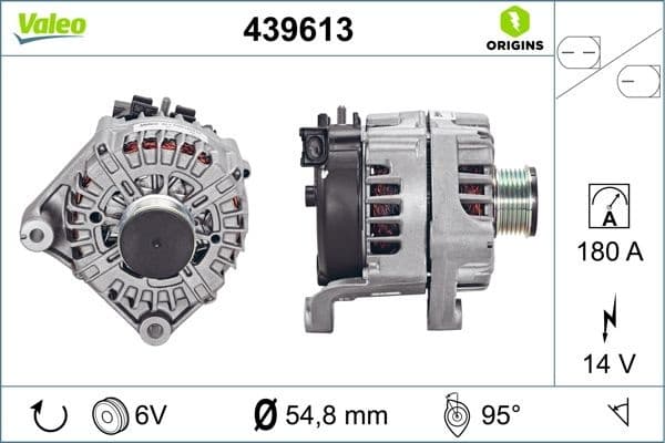 Alternator VALEO ORIGINS NEW OE TECHNOLOGY 439613 - image 5