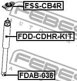 Bush, shock absorber FDAB-036 - image 2