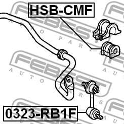 Mounting, stabiliser bar HSB-CMF - image 2
