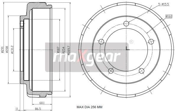Brake Drum 19-2305