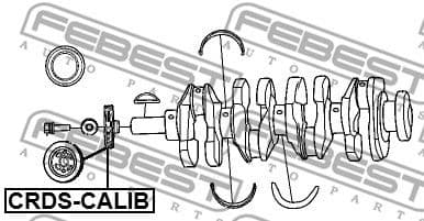 Belt Pulley, crankshaft CRDS-CALIB - image 2