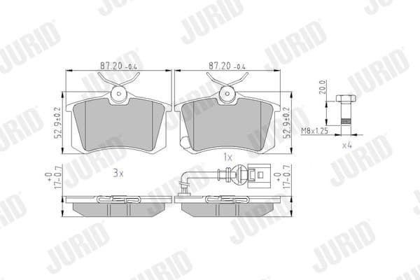 Brake Pad Set, disc brake 573938J