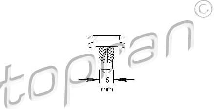 Retaining Clip, bonnet noise insulation 103 307