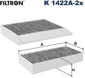 Filter, cabin air K 1422A-2x