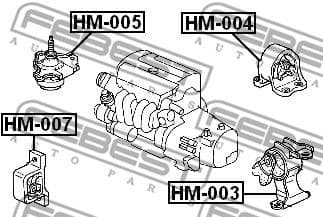 Mounting, engine HM-005 - image 2