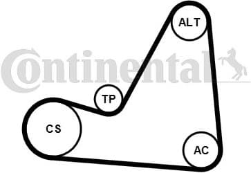 V-ribbed Belt Set 6PK1070K3