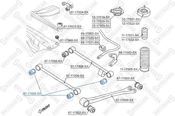 Mounting, control/trailing arm 87-17006-SX - image 2