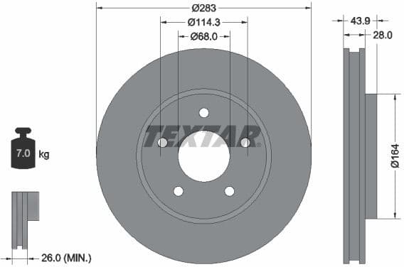 Brake Disc PRO 92280103
