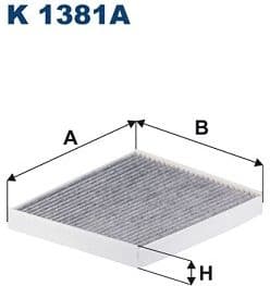 Filter, cabin air K 1381A
