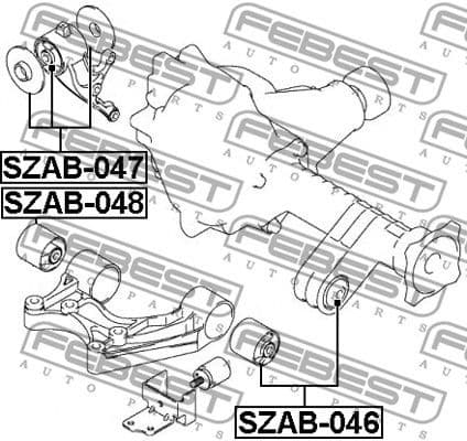 Mounting, differential SZAB-047 - image 2
