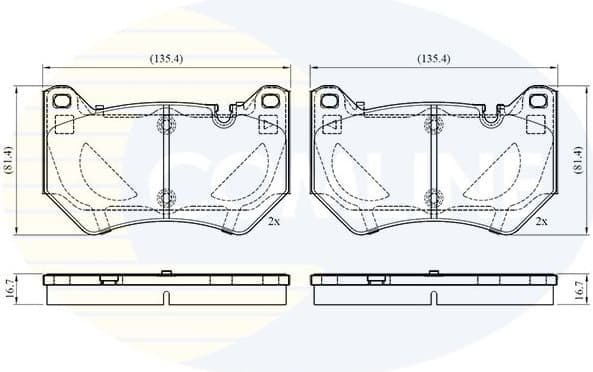 Brake Pad Set, disc brake CBP02764