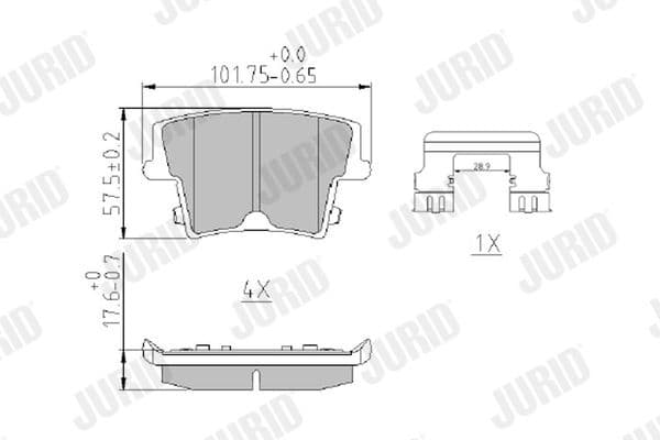 Brake Pad Set, disc brake 573684J