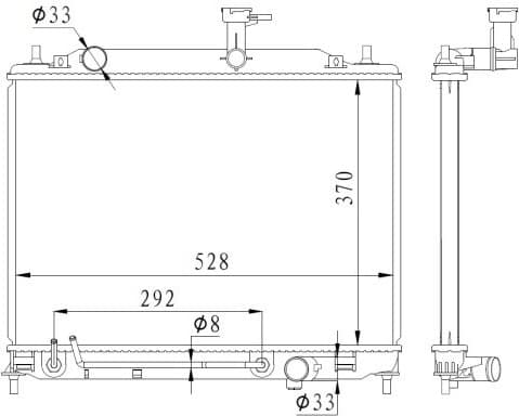 Radiator, engine cooling 550015